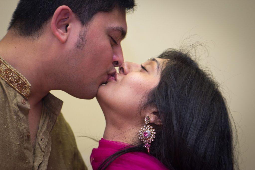 Indian Couple Hot Kissing Photos