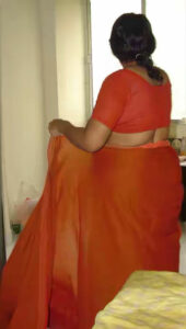wife in saree