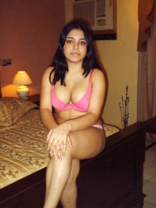 hot indian girl wear bikini in bedroom