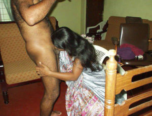 indian hottie giving blowjob