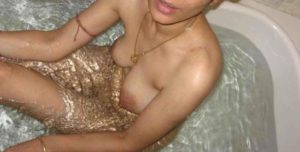 bathing naked babe nasty