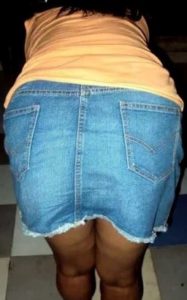 Amateur Aunty big round ass in jeans