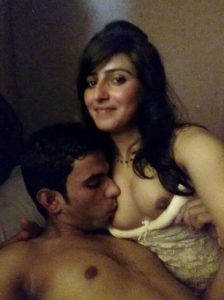 Desi Couple hot bedroom sucking boobs