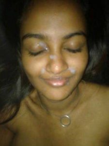 Desi Girl cum on face