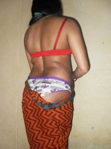 Desi Aunty big round ass hot pic