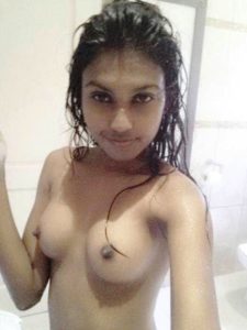 Bathing nude boobs photo