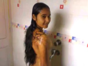 Bathing nude desi indian