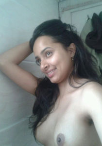 busty naked Delhi teen girl teasing at home