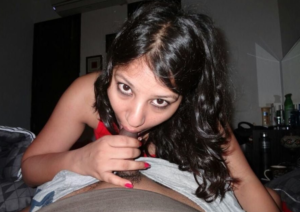 Horny Indian blowjob at home