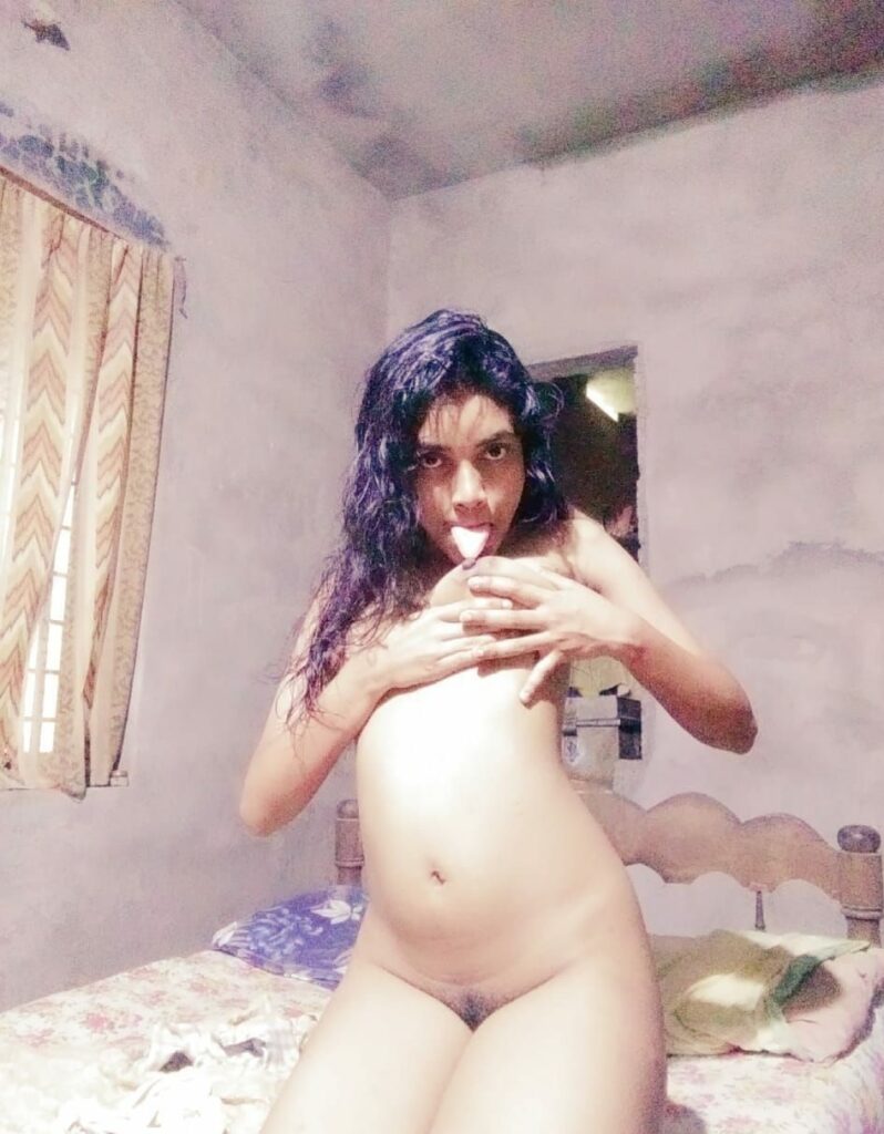 young Indian nurse licking tits